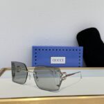 Luxury Rimless Square Sunglasses – UV400 Protection