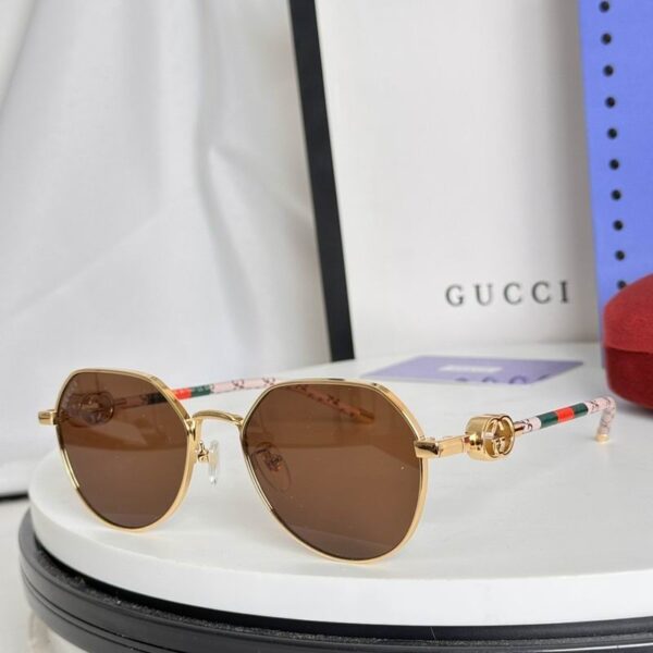 Luxury Round Metal Sunglasses – Retro Designer
