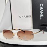 Luxury Rimless Oval Sunglasses UV400