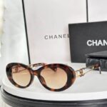 Chanel Vintage Oval Frame Sunglasses – Iconic Double CC Design