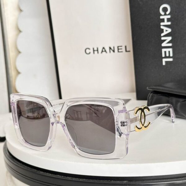 Chanel Oversized Square Frame Sunglasses – Bold Double CC Statement