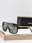 Chanel Oversized Shield Sunglasses – Futuristic Statement Edition