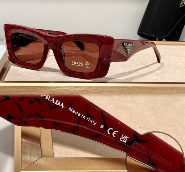 Prada Cat-Eye Triangle Logo Sunglasses