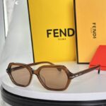 Fendi Statement Geometric Sunglasses