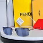 Fendi Rimless Square Sunglasses