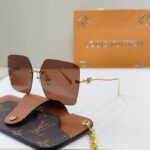 Luxury Rimless Square Sunglasses