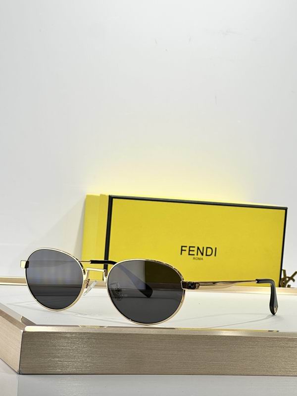 Fendi Vintage Round Metal Sunglasses