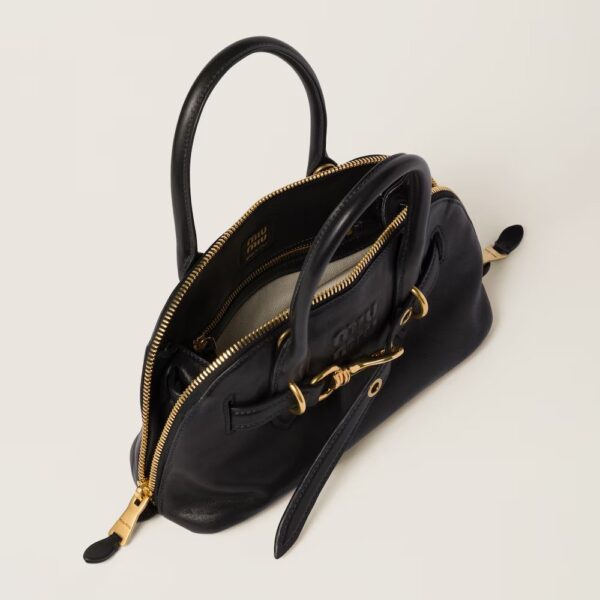 Aventure Nappa Leather Handbag Black Small