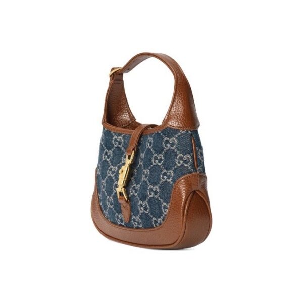 JACKIE 1961  MINI SHOULDER BAG gray-blue color blocking