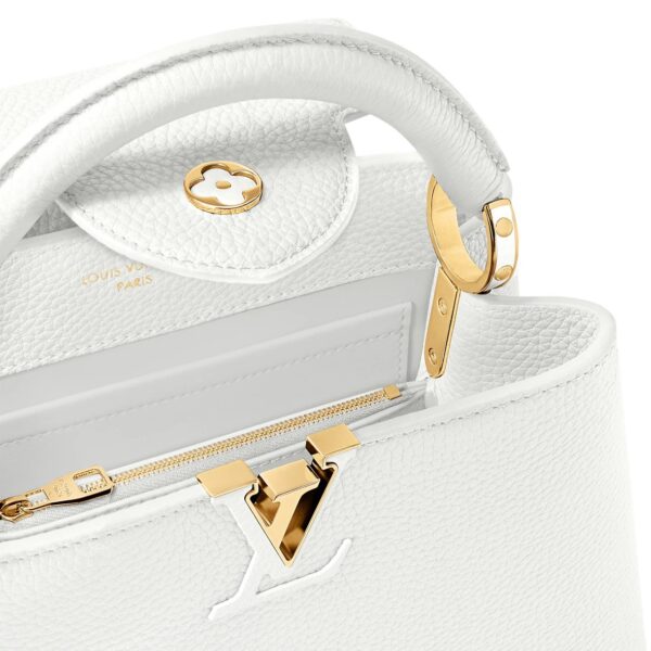 LOUIS VUITTON Capucines BB  Capucines Detachable  Shoulder Bag & Crossbody Bag for Women, White