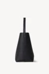 Medium N/S Park Tote Bag in Leather black