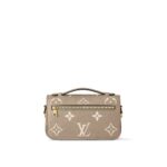 LOUIS VUITTON Pochette Metis EW Small Messenger Bag for Women in Latte Gray