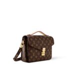 LOUIS VUITTON Pochette Metis Compact Commuter Shoulder Bag, Coated Canvas with Leather Trim, Women's, Brown