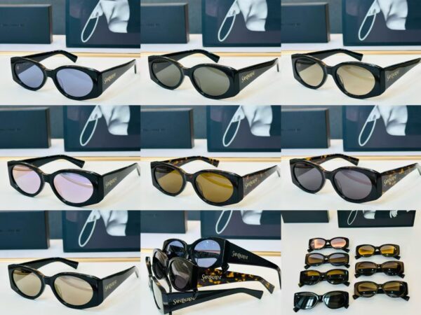 Saint Laurent Retro Oval Sunglasses