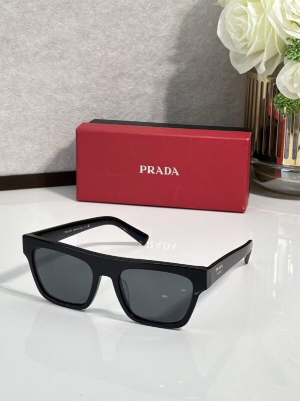 Prada Milano Bold Rectangular Sunglasses – Premium Acetate Frame with UV Protection