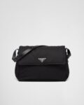 Re-Nylon Large Filled Shoulder Bag black