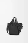 Compact Hammock bag in satin calfskin Black