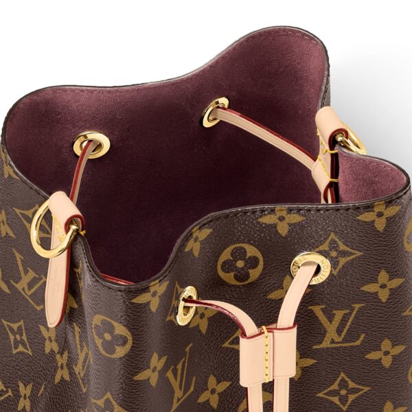 LOUIS VUITTON NÉONOÉ BB Monogram-Printed Grained Calfskin Women's Medium Bucket Bag