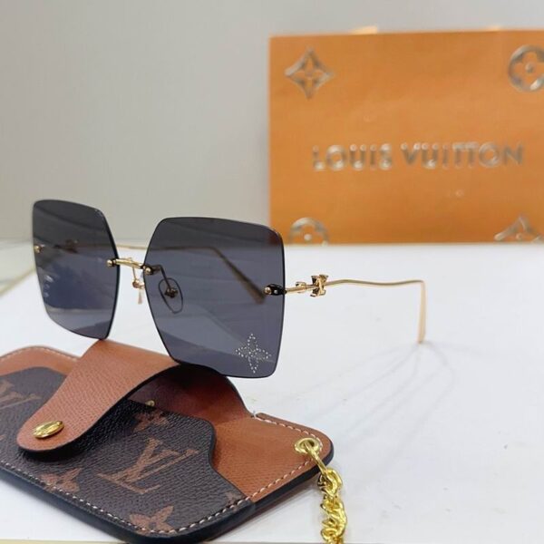 Luxury Rimless Square Sunglasses