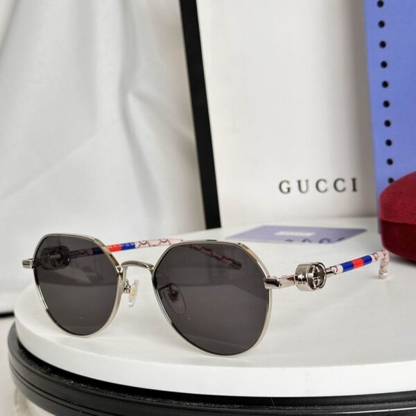 Luxury Round Metal Sunglasses – Retro Designer