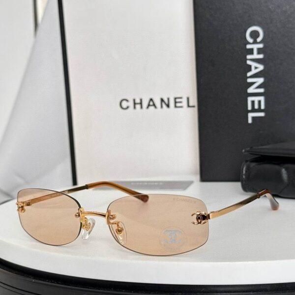 Luxury Rimless Oval Sunglasses UV400