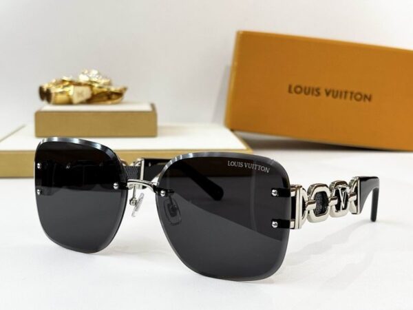 Luxury Chain Link Square Rimless Sunglasses