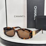 Chanel Vintage Rectangle Sunglasses – Quilted Temple CC Detail