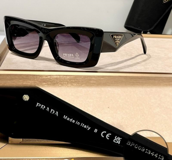 Prada Cat-Eye Triangle Logo Sunglasses