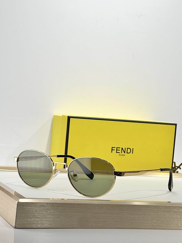 Fendi Vintage Round Metal Sunglasses