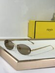 FENDI Vintage Oval Sunglasses | Lightweight Metal Frame, Effortless Luxury Style