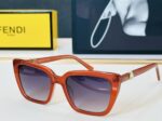 Fendi Square Gradient Sunglasses – Premium Oversized UV Protection Fashion Eyewear