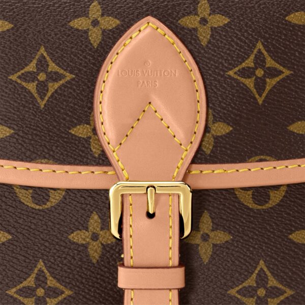 LOUIS VUITTON Diane  Classic Monogram Canvas, Coated, Small Shoulder Bag, Women's, Brown