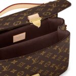 LOUIS VUITTON Pochette Metis Compact Commuter Shoulder Bag, Coated Canvas with Leather Trim, Women's, Brown