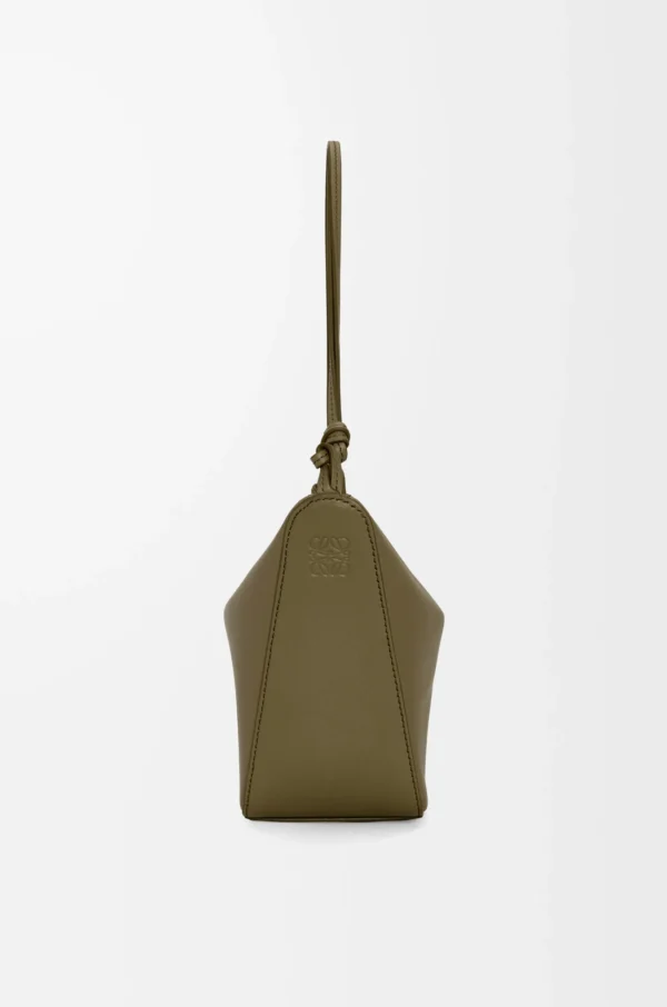 Mini Hammock hobo in classic calfskin Dark Khaki Green