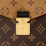 LOUIS VUITTON Pochette Metis Two-Tone Monogram Messenger Bag, Coated Canvas with Leather Trim, Women's, Patterned