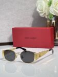 Saint Laurent Oval Metal Sunglasses