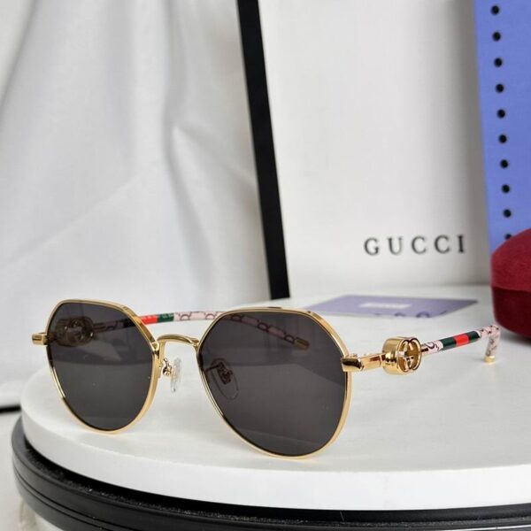 Luxury Round Metal Sunglasses – Retro Designer