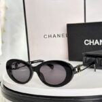 Chanel Vintage Oval Frame Sunglasses – Iconic Double CC Design