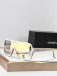 Chanel Oversized Shield Sunglasses – Futuristic Statement Edition
