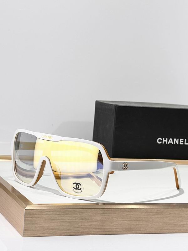 Chanel Oversized Shield Sunglasses – Futuristic Statement Edition