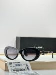 CHANEL Retro Oval Frame Sunglasses