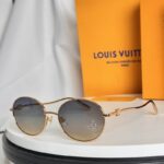 Vintage Round Metal Sunglasses – Gradient Lens Fashion Eyewear