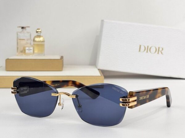 Dior Minimalist Rimless Sunglasses – CD Metal Accent Series
