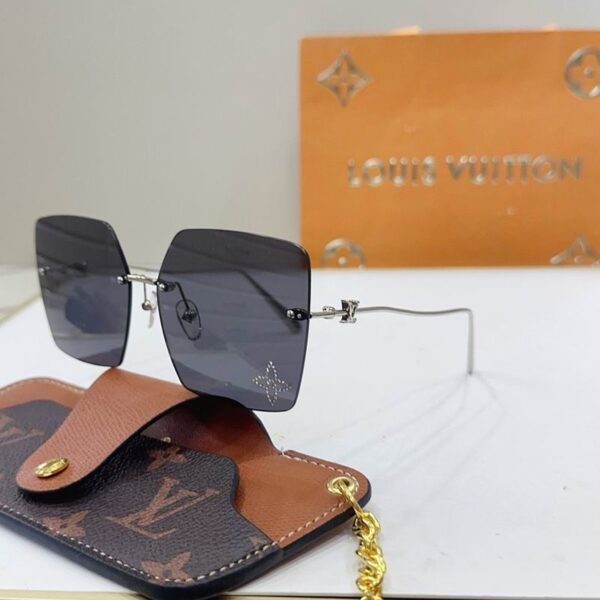 Luxury Rimless Square Sunglasses