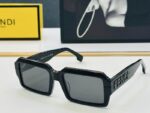 Fendi Bold Square Frame Sunglasses – Statement Logo Designer Shades