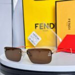 Fendi Rimless Square Sunglasses