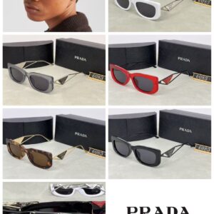 Prada Triangle Logo Cat-Eye Sunglasses