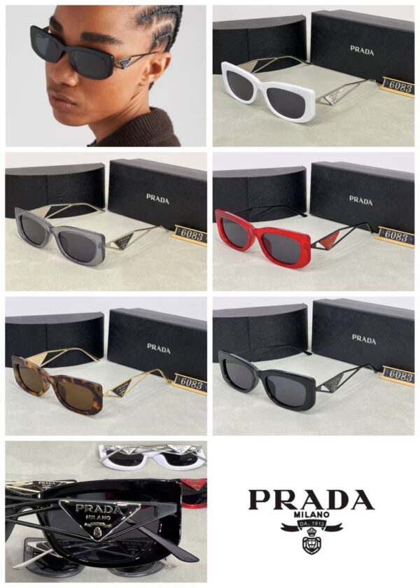 Prada Triangle Logo Cat-Eye Sunglasses