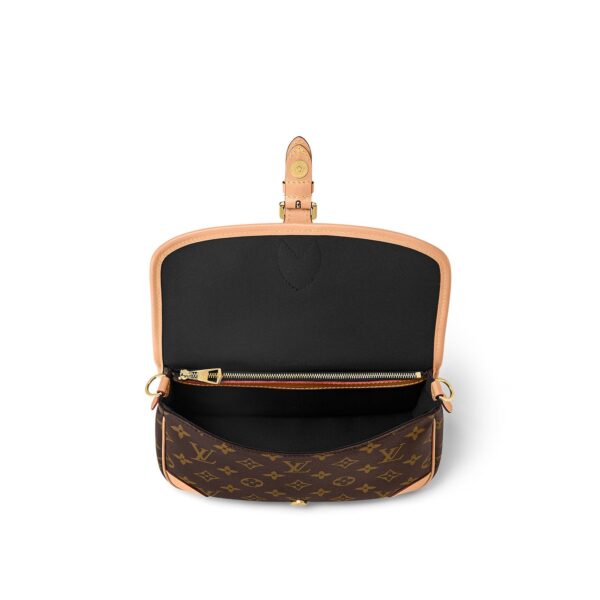 LOUIS VUITTON Diane  Classic Monogram Canvas, Coated, Small Shoulder Bag, Women's, Brown