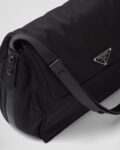 Re-Nylon Large Filled Shoulder Bag black